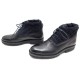 NEUF BOTTINES HESCHUNG BOOTS VANCOUVERT 8.5 43 CUIR NOIR BLEU MATELASSE 850€