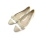 CHAUSSURES BALLERINES A BOUCLE BURBERRY 36.5 37 CUIR BEIGE BALLERINA SHOES 340€