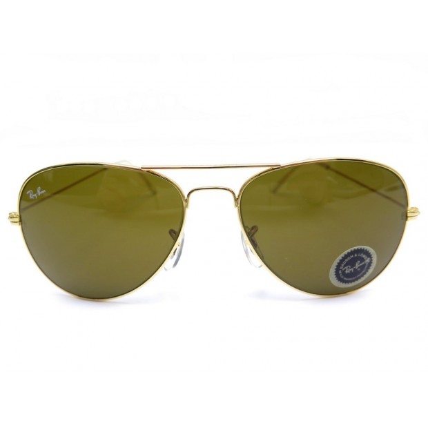 NEUF LUNETTES DE SOLEIL RAY BAN AVIATOR PILOTE 5814 BAUSCH LOMB SMALL DOREE 159