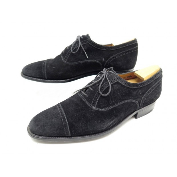 CHAUSSURES JM WESTON 478 8.5E 42.5 EN VEAU VELOURS NOIR + EMBAUCHOIRS SHOES 875€