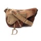 SAC A MAIN CHRISTIAN DIOR SADDLE BANDOULIERE DAIM CUIR POULAIN MARRON BAG 2500€