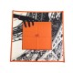 RARE FOULARD HERMES BOITE AU VOL TOUR EIFFEL SOIE ORANGE CARRE BARRET SCARF 360€