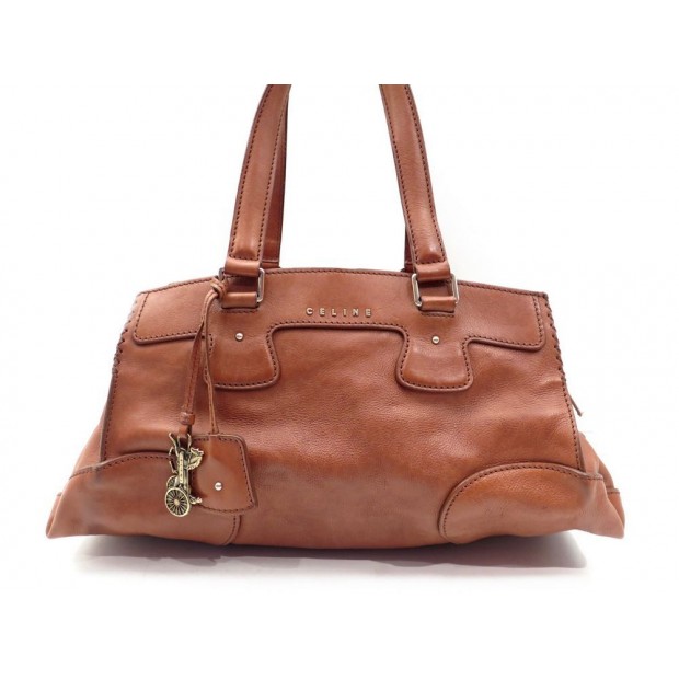  SAC A MAIN CELINE CUIR MARRON 