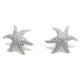 NEUF BOUCLES D'OREILLES MAUBOUSSIN ETOILES MARINES OR BLANC 4.3GR DIAMANTS 2900€