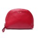 NEUF POCHETTE LANCEL 48-50 A06363 TROUSSE SAC EN CUIR GRAINE ROUGE CLUTCH 145€