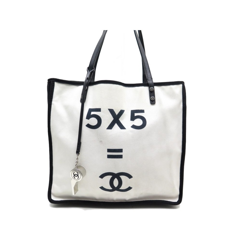 Sac a main CHANEL cabas 31 rue cambon en toile  Authenticité garantie   Visible en boutique