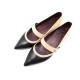 CHAUSSURES CHANEL BICOLORE BALLERINES 37.5 CUIR BICOLORE BALLET FLAT SHOES