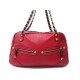 SAC A MAIN GUCCI CHAINE WEB BOSTON 153013 CUIR ROUGE BESACE RED PURSE TOTE 1200€