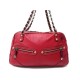 SAC A MAIN GUCCI CHAINE WEB BOSTON 153013 CUIR ROUGE BESACE RED PURSE TOTE 1200€