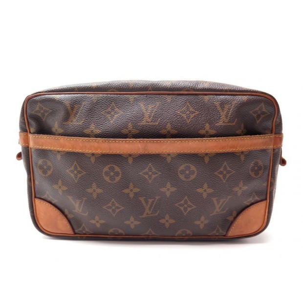 VINTAGE TROUSSE DE TOILETTE LOUIS VUITTON COMPIEGNE 28 MONOGRAM SAC POUCH 550€