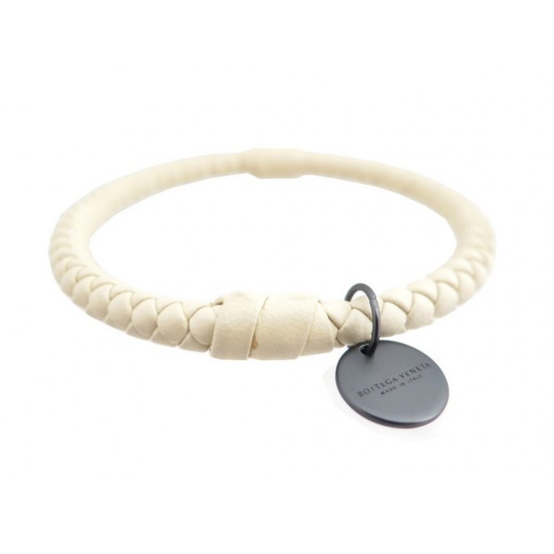 BRACELET BOTTEGA VENETA CUIR TRESSE 