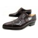  192034 CHAUSSURES JM WESTON 448 DERBY 7D 41 EN CUIR MARRON + EMBAUCHOIRS SHOES 655