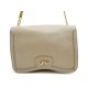 NEUF SAC A MAIN SALVATORE FERRAGAMO CUIR TAUPE ANSE CHAINE HAND BAG 1200