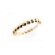 BAGUE POIRAY COEURS PERLES PM T 49 EN OR JAUNE 18K HEART GOLD RING 790