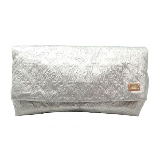 Louis Vuitton Silver Limelight Clutch GM at Jill's Consignment