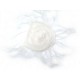 BROCHE CHANEL FLEUR DE CAMELIA BLANCHE & PLUMES D'AUTRUCHE FLOWER BROOCH 940€