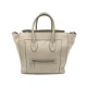 SAC A MAIN CELINE MINI LUGGAGE 165213 CABAS EN CUIR GRAINE TAUPE HAND BAG 2400€