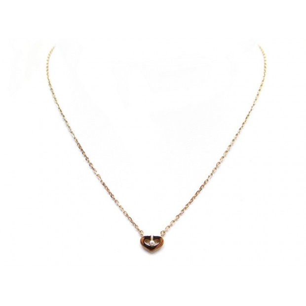 COLLIER CARTIER PENDENTIF COEUR AVEC DIAMANT 