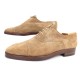 CHAUSSURES AUBERCY 7.5 41 RICHELIEU DAIM VEAU VELOURS BEIGE 1350€