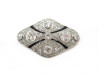 broche art deco en platine 9.9 gr sertie de diamants