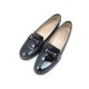 CHAUSSURES TOD'S MOCASSINS 36 IT 37 FR EN CUIR VERNI NOIR LEATHER SHOES 450€