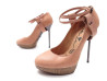 chaussures lanvin 38.5 escarpins en cuir beige