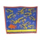 PAREO HERMES BALI POISSONS EN COTON BLEU ETOLE DE PLAGE BEACH SCARF BLUE 400€