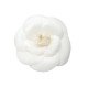 BROCHE CHANEL GRAND CAMELIA FLEUR EN TISSU BLANC BOITE WHITE FLOWER BROOCH 690€