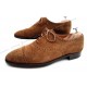 CHAUSSURES JOHN LOBB SEYMOUR RICHELIEU 7.5E 41.5 DAIM MARRON BROWN SHOES 1055