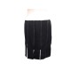 JUPE CHANEL A FRANGES P33392 TAILLE 40 M EN LAINE NOIRE BLACK WOOL SKIRT 1000€