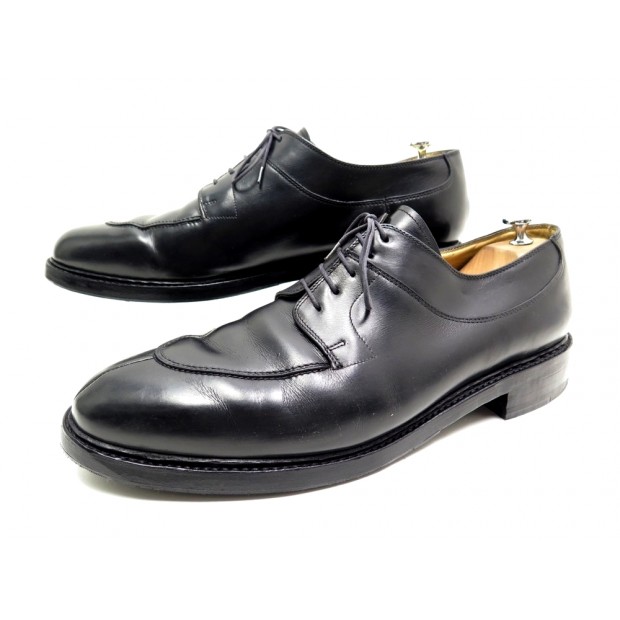 CHAUSSURES PARABOOT AVIGNON 12 45.5 DERBY CUIR NOIR BLACK LEATHER SHOES 370€