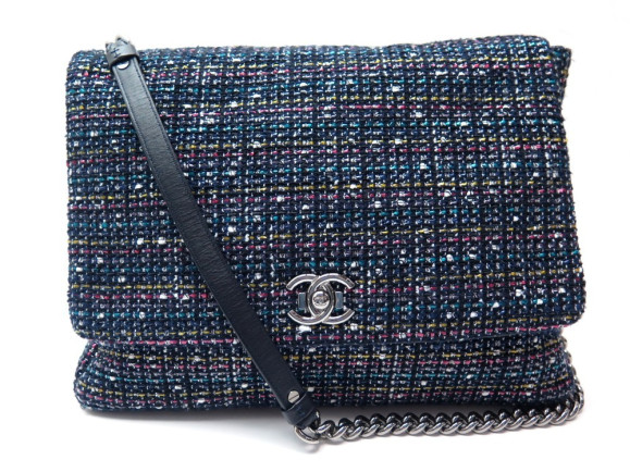 sac a main chanel a rabat fermoir boy tweed