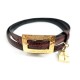 CEINTURE YVES SAINT LAURENT CUIR MARRON 