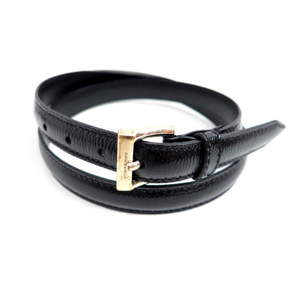 CEINTURE BURBERRY CUIR VERNIS NOIR 80 