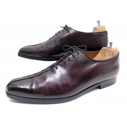 CHAUSSURES BERLUTI SUR MESURE 8 42 RICHELIEU EN CUIR ROUGE COGNAC SHOES 5000€