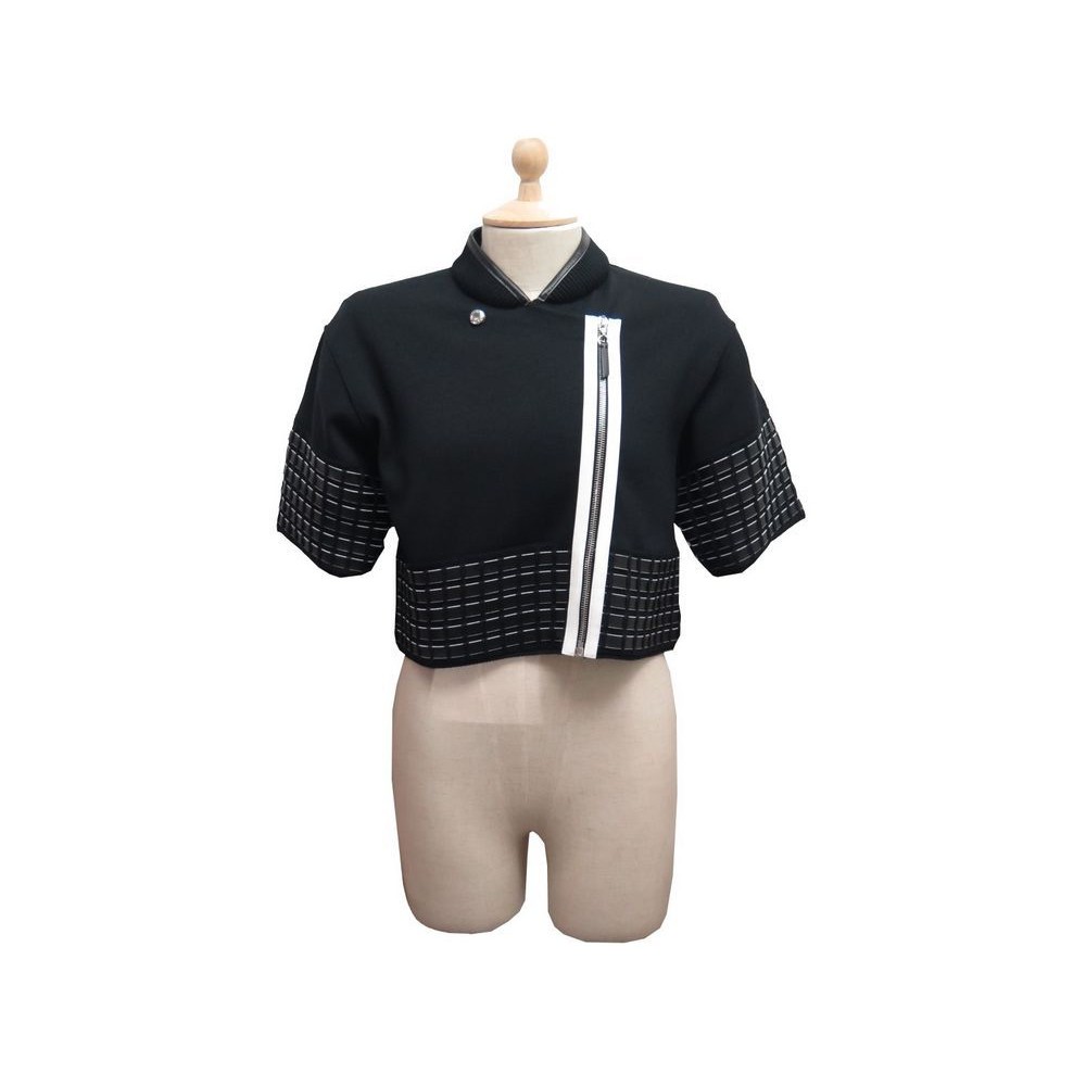 veste louis vuitton bolero asymetrique 36 s laine