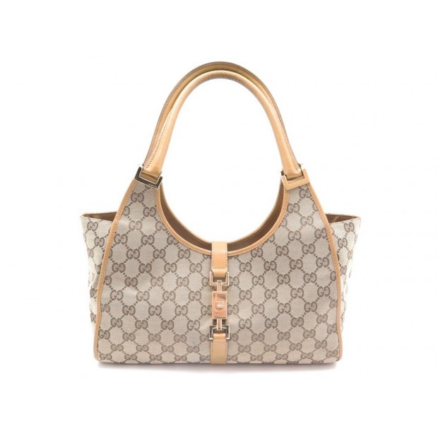 SAC A MAIN GUCCI CUIR MONOGRAMME GRIS + DUSTBAG 