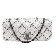 SAC A MAIN CHANEL POCHETTE COLLECTOR BLANC CUIR VERNIS 