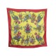 FOULARD HERMES LES FETES DU ROI SOLEIL CARRE EN SOIE JACQUARD BROCHEE SCARF 360€