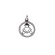 PENDENTIF CHAUMET LITTLE BOY OR BLANC ET DIAMANTS 