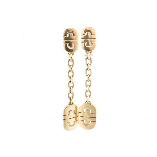 BOUCLES D'OREILLES BULGARI BVLGARI PARENTESI EN OR JAUNE 17.7GR EARRINGS 2150€