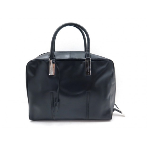 SAC A MAIN CHRISTIAN DIOR CUIR NOIR CARTABLE 