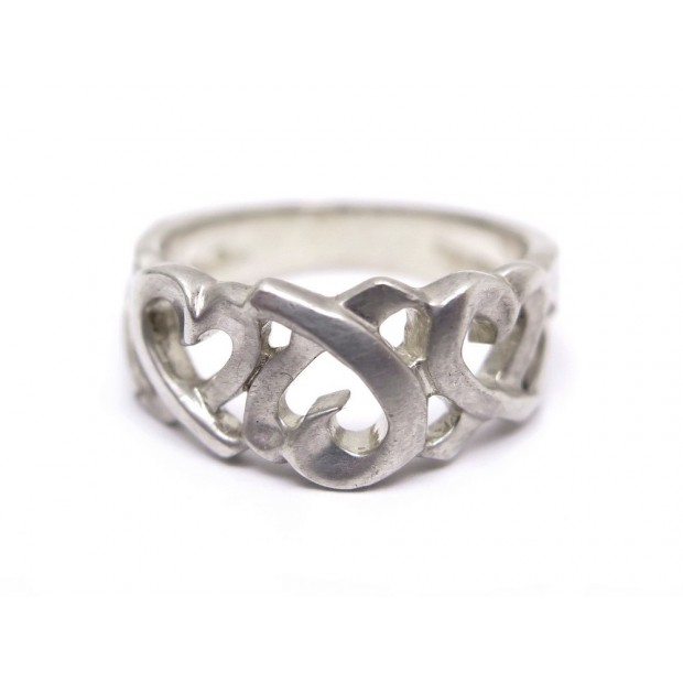 BAGUE TIFFANY & CO PALOMA PICASSO ANNEAU LOVING HEART EN ARGENT RING 250 