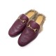 CHAUSSURES GUCCI MULES FOURREES 5.5 39.5 FR 