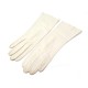 PAIRE DE GANTS HERMES EN CUIR BLANC ECRU TAILLE 7.5 S WHITE LEATHER GLOVES 580€