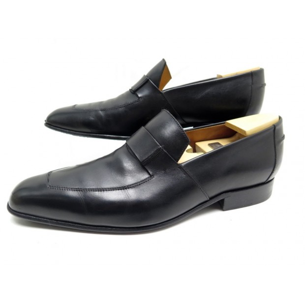 chaussures jm weston 425 7e 42 mocassins cuir noir