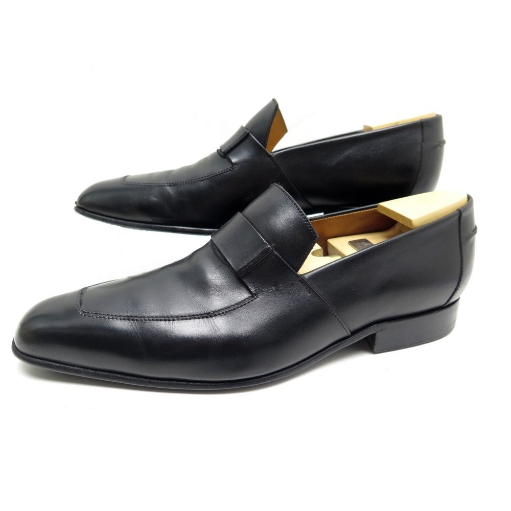 chaussures jm weston 425 7e 42 mocassins cuir noir