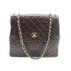 SAC A MAIN CHANEL TIMELESS 29CM MATELASSE MARRON + PORTEFEUILLE 