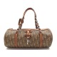 SAC A MAIN CHRISTIAN DIOR ROMANTIQUE BARREL TOILE MONOGRAMME MARRON BAG 700€