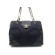 SAC DE VOYAGE A MAIN CHANEL 45 CM CABAS TOILE & CUIR NOIR TRAVEL BAG PURSE 2850€